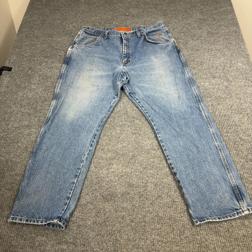 Wrangler Riggs Workwear‎ FR Jeans Mens 38x30 Blue Flame Resistant Utility HRC2